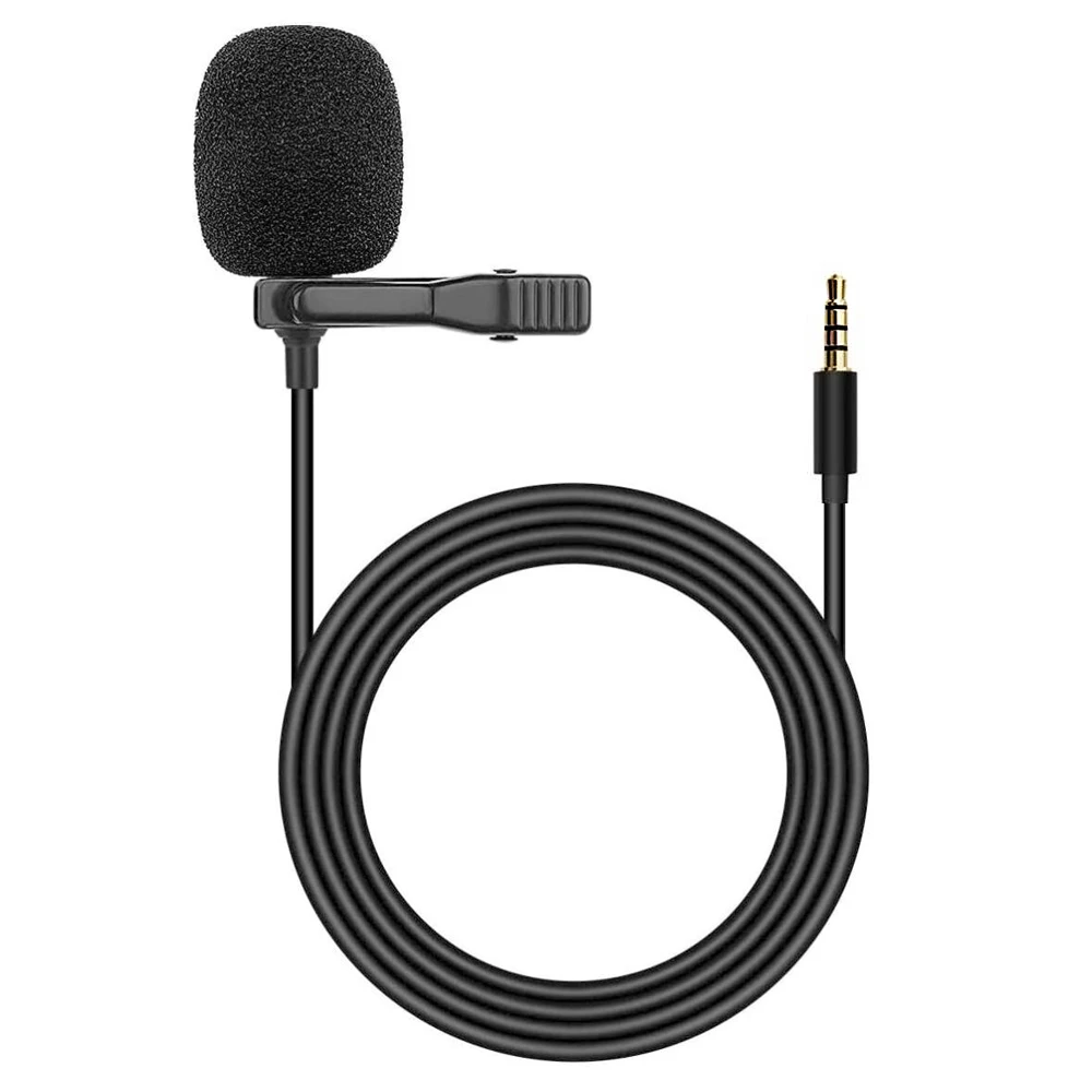 Lapel Lavalier Microphone Microfone Wired Mikrofo For Phone