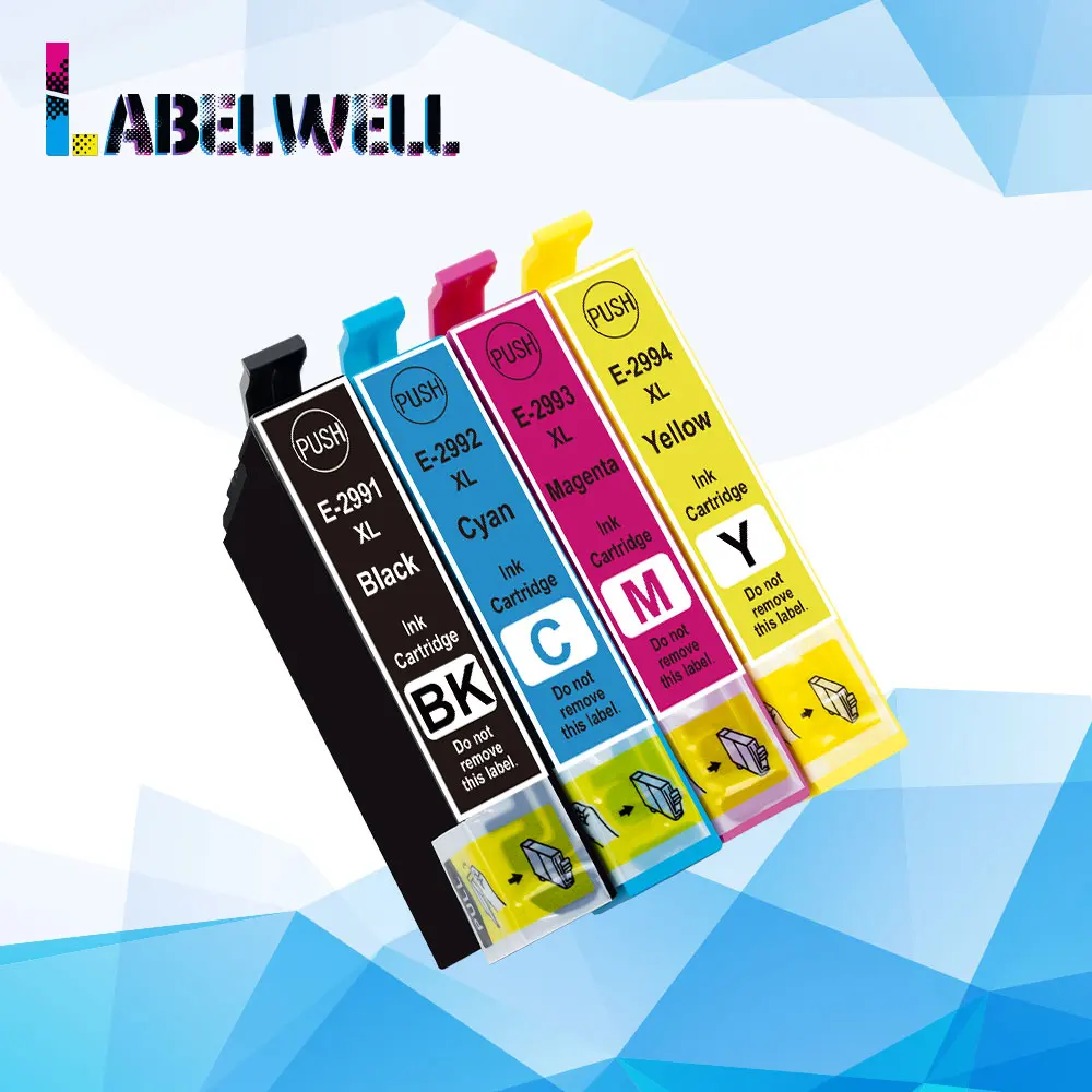Labelwell 4 шт. совместимый для Epson t2991 чернильный картридж T2991XL T29XL t 2991 XP235 XP247 XP245 XP332 XP335