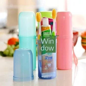 

Travel Candy Color Portable Washing Cup Toothbrush Toothpaste Towel Storage Mouthwash Cup Multifunctional Toothbrush Box