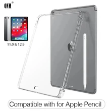Чехол для Apple iPad Pro 11& 12,9 силиконовый мягкий чехол для планшета из Уретанового термопластика, совместим с Apple Pencil