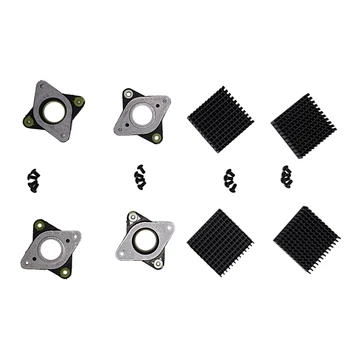 

1 Set Stepper Damper and Heat Sink Nema 17 Stepper Damper Stepper Motor Vibration Dampers + Heat Sink for CNC 42 Stepper Motor S