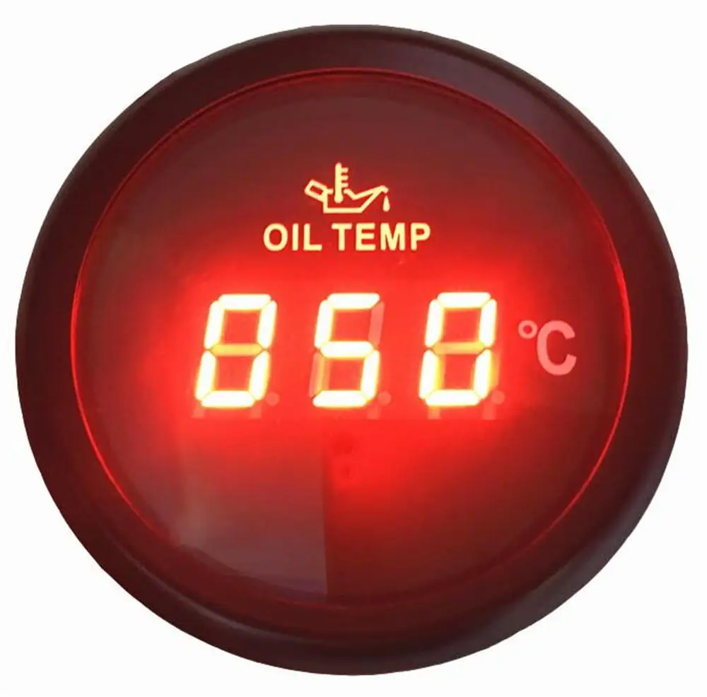 1pc Digital Oil Temperature Gauges 50150 Degree Oil Temp Meters 52mm