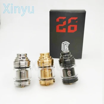 

Relod 26 RTA Tank Adjustable Airflow rta Rebuildable 2ml capacity 26mm for mechanical mod vs zeus x mesh rta vs qp design gata
