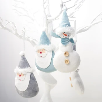 

1Pcs Cute Santa Claus Snowman Deer Christmas Tree Pendants Hanging Ornaments New Year Xmas Decor Home Party Decoration 63286