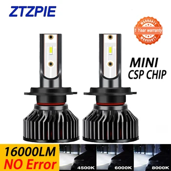 

9005/HB3 9006/HB4 H1 H8 H7 H4 H11 H9 Headlight Led 16000LM 6000K 4500K 8000K Lamp Super Bright CSP CHIP Car Fog Light Bulb 12V