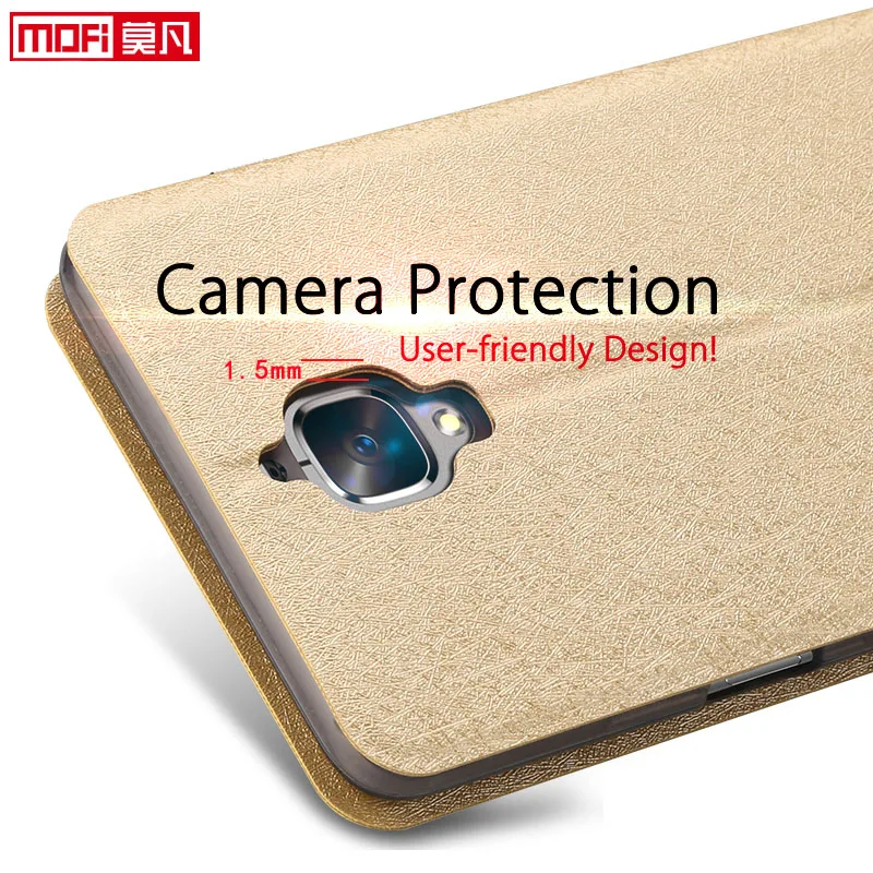 case for oneplus 3 case 3t flip case stand leather mofi 360 cover original OnePlus 3T 3