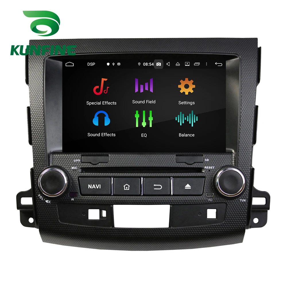 Android 9,0 Восьмиядерный 4 Гб ОЗУ 64 ГБ Автомобильный DVD gps навигатор мультимедийный плеер Автомобильный стерео для Mitsubishi Outlander 2006-2012 радио
