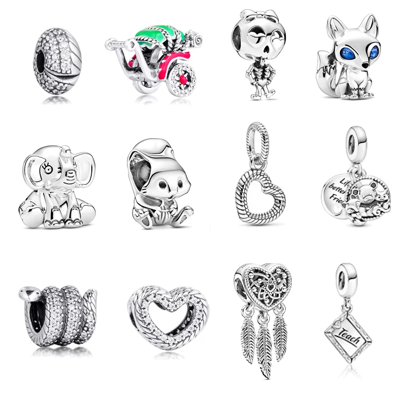 

Подвески для браслета S925, Оригинальные Осенние шармы, 2020 Новые бусины из стерлингового серебра для женщин, изготовление ювелирных изделий из краленового серебра, «сделай сам»