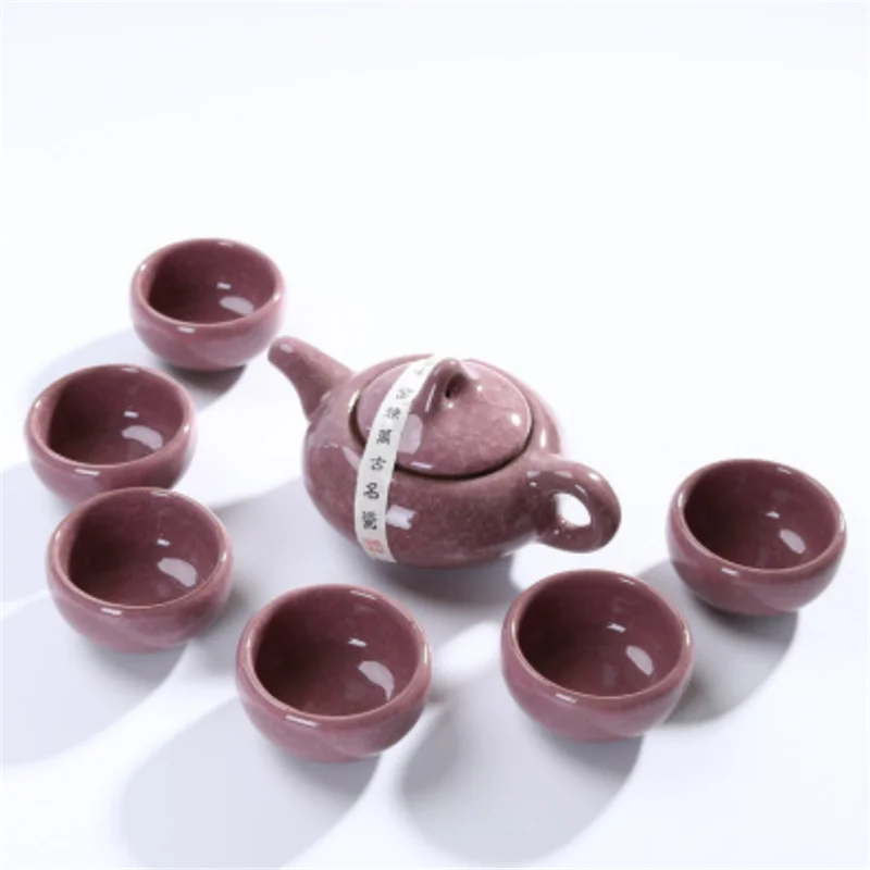 as pic KitchenAce китайский керамический чайный набор кунг-фу фарфор Портативный чайный сервиз чайная церемония гаджет чайный горшок коробка гаджеты и инструменты аксессуары для чая - Цвет: as pic