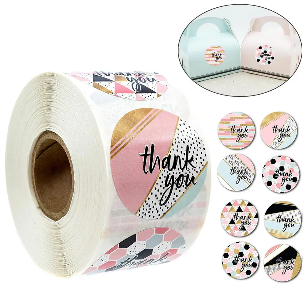500pcs/Roll Thank You Sticker for Seal label Scrapbooking Stationery stickeh 5 