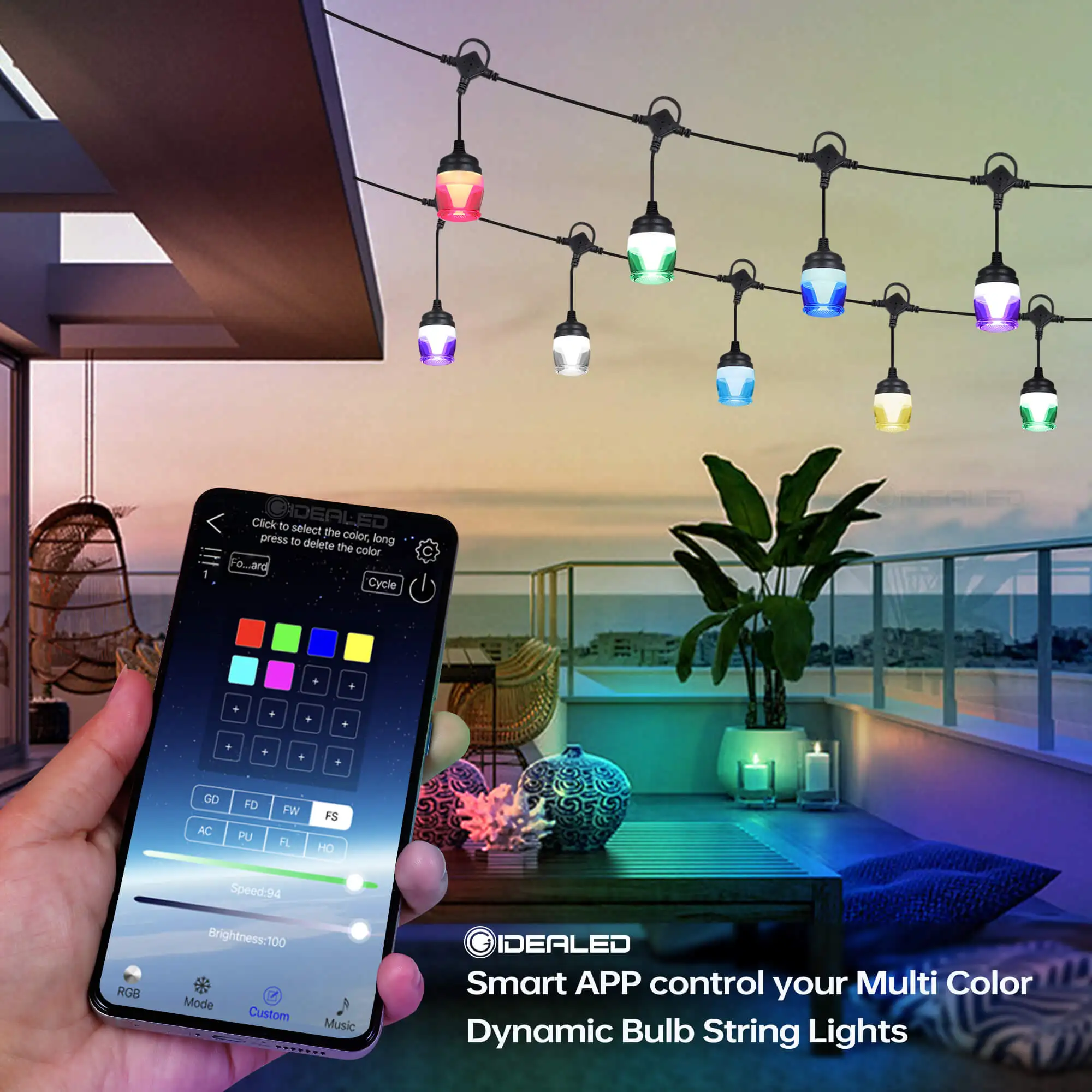 Atomi smart led color string lights deals