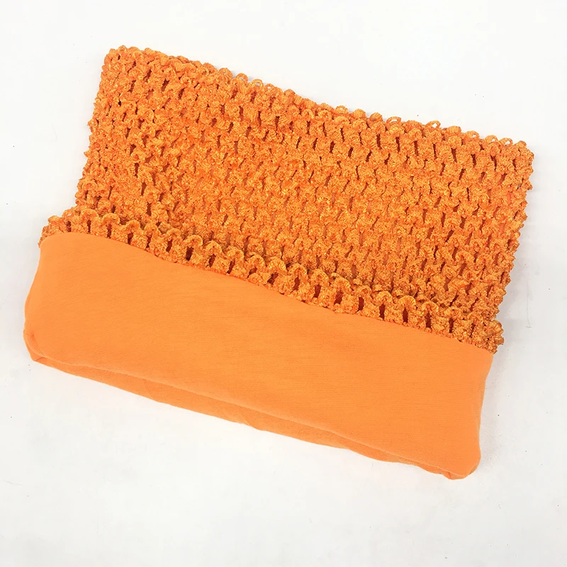 Тюлевая юбка-пачка «рюмочка» для детей 8, 10, 12 дюймов, вязаная юбка-пачка с подкладкой на груди, вязаная юбка для волос, подарок на день рождения для маленьких девочек - Цвет: Orange