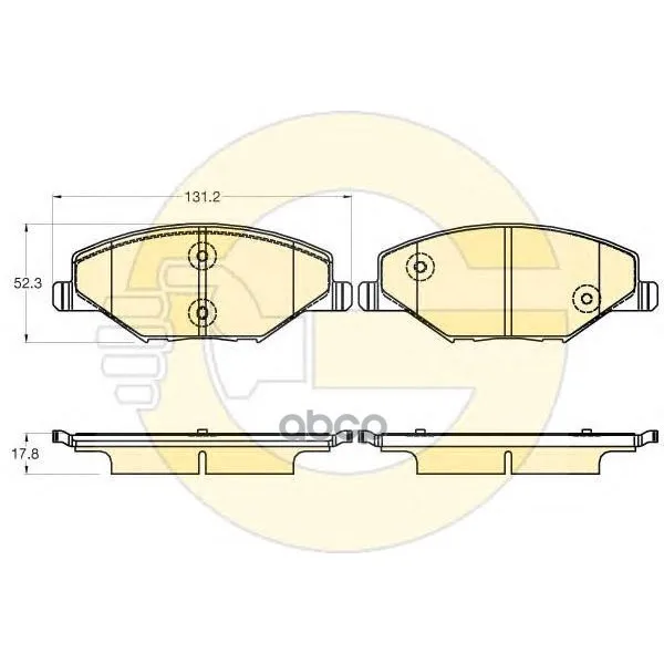 Колодки Тормозные Vw Polo(Rus) 11-/Skoda Fabia 11- Передние Girling 6120271 Girling арт. 6120271