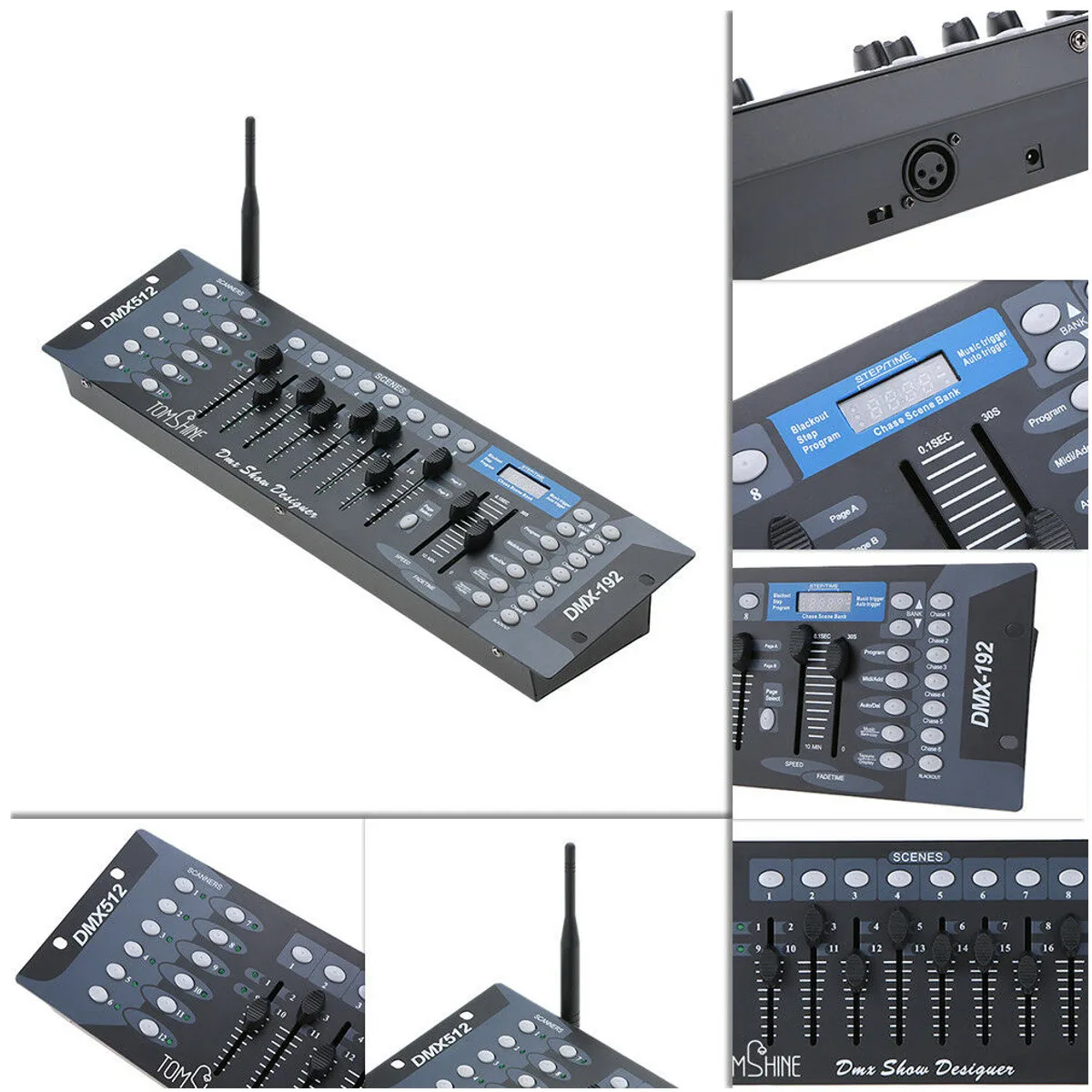 

DJ Disco Light Controller 192 Channels DMX512 Controller Console for Stage Party Lights Disco New Year Equipment