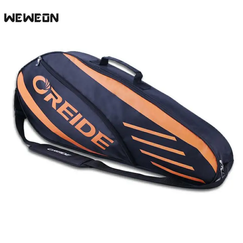 Waterproof Badminton Bag Racket Tennis Backpack Large Capacity For 3-6 Rackets Single Shoulder Lightweight Sports Accessories