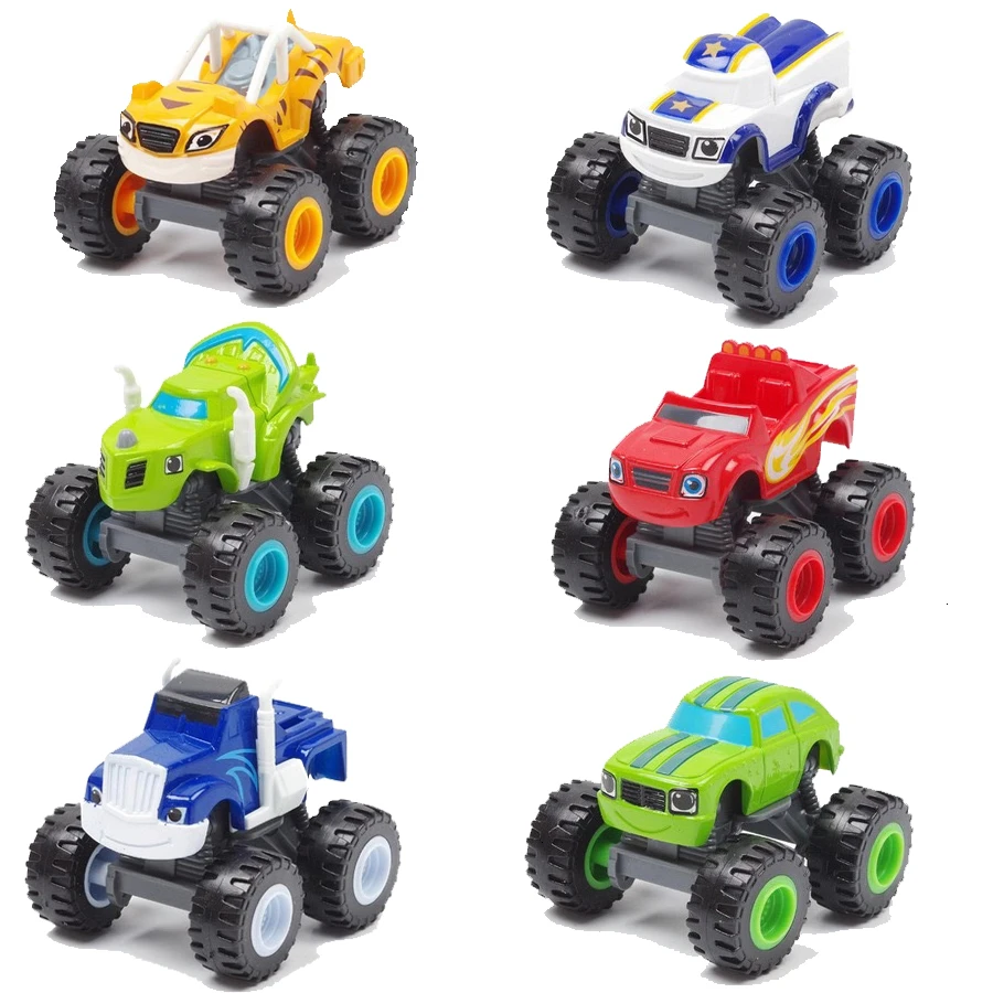 1 шт. Blaze Car Toys 1:64 литье под давлением игрушка монстр машинки мультяшный автомобиль
