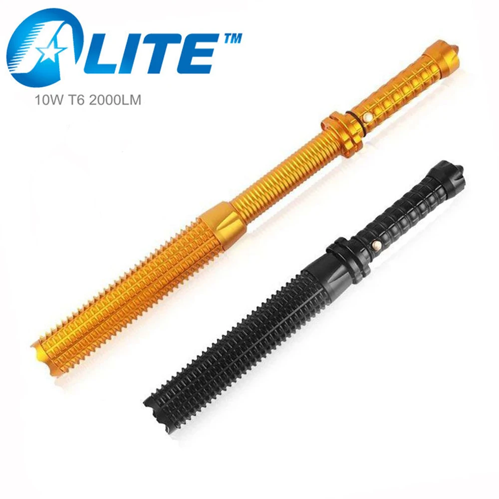 TMWT 10 W xml T6 или 5 Q5 led самообороны расширяемый полиции телескопическая дубинка