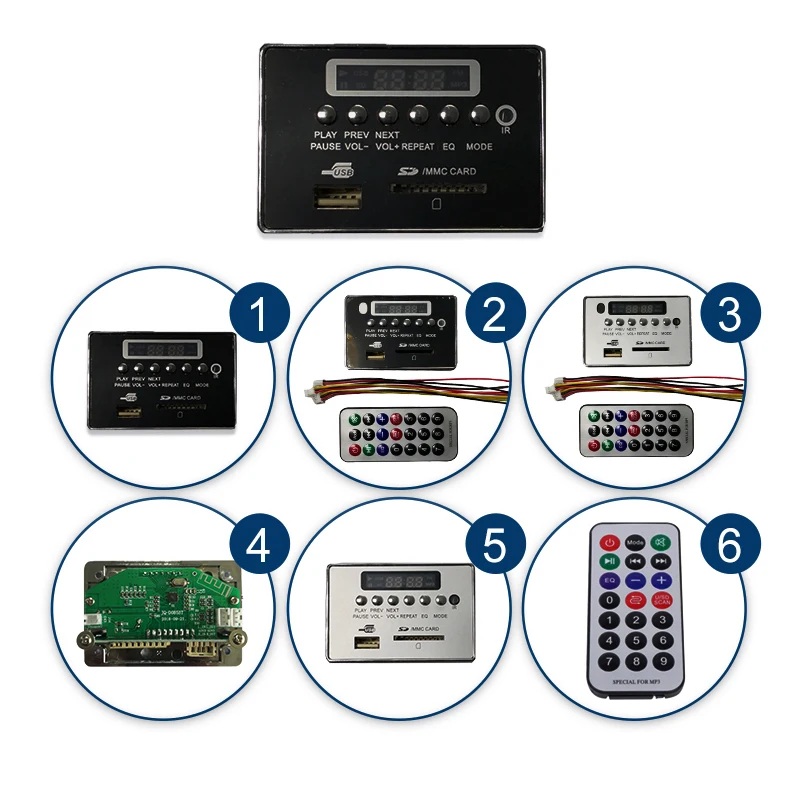 DC 5 В/12 в автомобильный Bluetooth MP3/WMA/WAV/APE декодер плата пластина аудио модуль карта USB MP3 динамик аксессуары