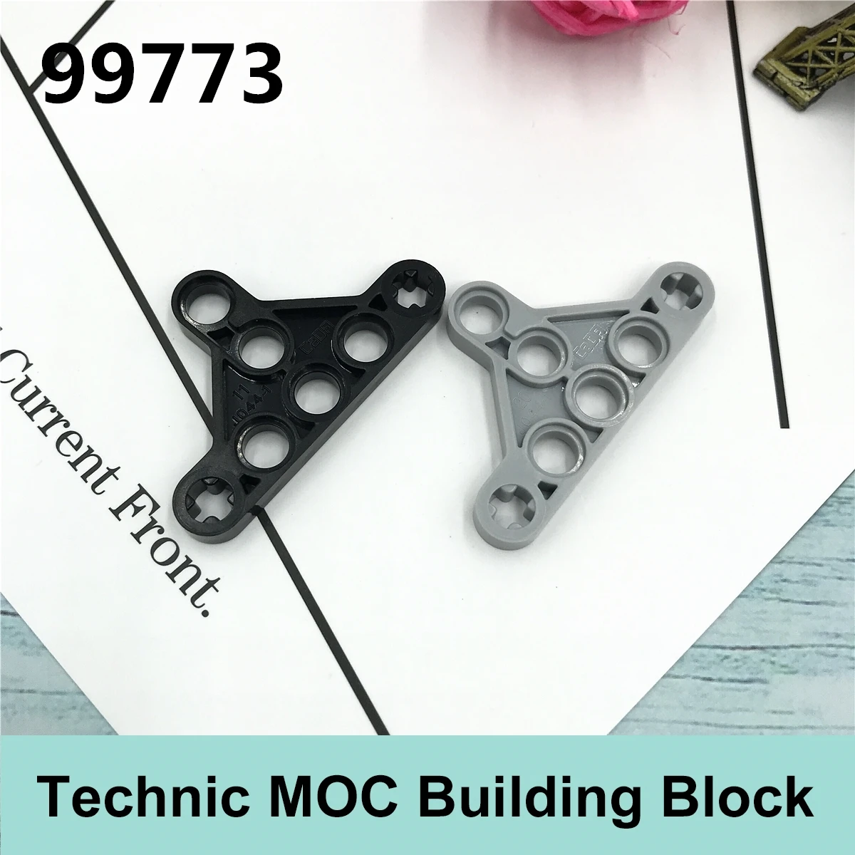 [MOC 허브] 10PCS 기술 빌딩 블록 부품, 주요 브랜드 기술 부품과 호환 99773 3x5 선물 완구