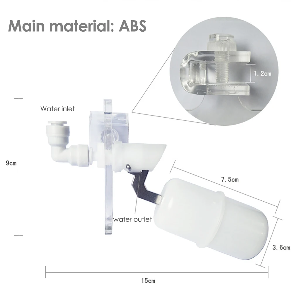 New Aquarium Float Valve Kit Water Float Valve Kit for Water Trough Fountain Aquarium Chicken Dog Horse Cattle Waterer