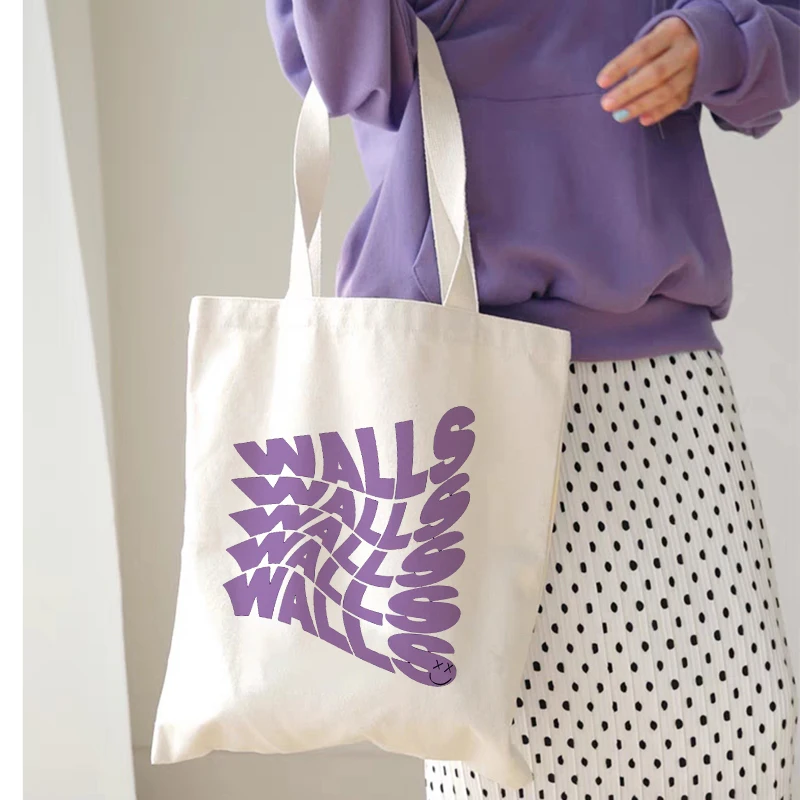 Louis Tomlinson Walls One Direction Shopper Bags Shopping Bag Tote Bag Shoulder Bag Canvas Bags Large Capacity College Handbag