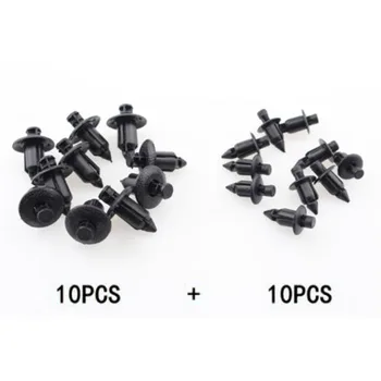 

20pcs 2 Type Nylon Car Fender Bumper Fairing Trim Fastener Clips Shields Rivet Cover 09409063145PK Replacement