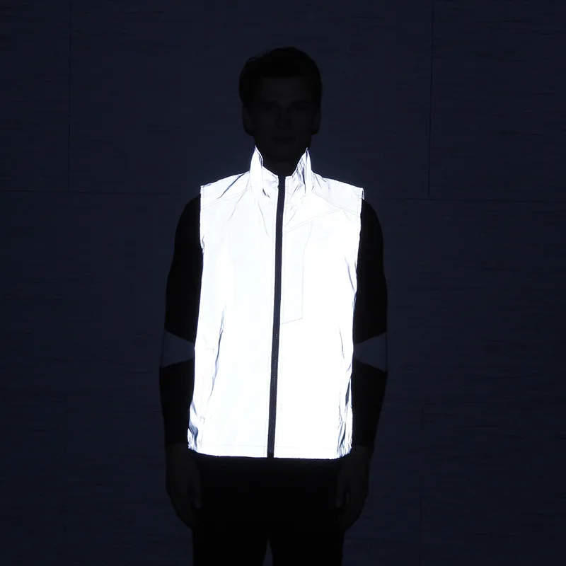 

Reflective Clothing Full Reflective Vest Fall Vest Outdoor Cycling Hip Hop Vests Couple European Code Reflective Jackets Mens