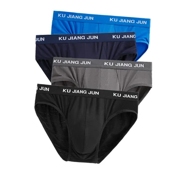

4pcs/Lot Modal fabric Men's Underwear Male New Arrival Modal Solid Briefs for Men Brief Men Sexy Slip Hombre Plus XXXXL-6XL