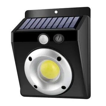 

16Led Round Cob Human Outdoor Sensor Light Pir Plus Light Sensor 1200Mah Excellent Illumination Light Home No Wiring Needed