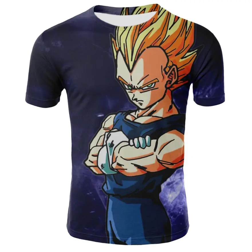 Новейшая Супер Саян 3D печать футболка Dragon Ball Wukong Huang китайский дракон тренд 3D Рубашка летняя спортивная футболка - Цвет: TX-QLZ-0390