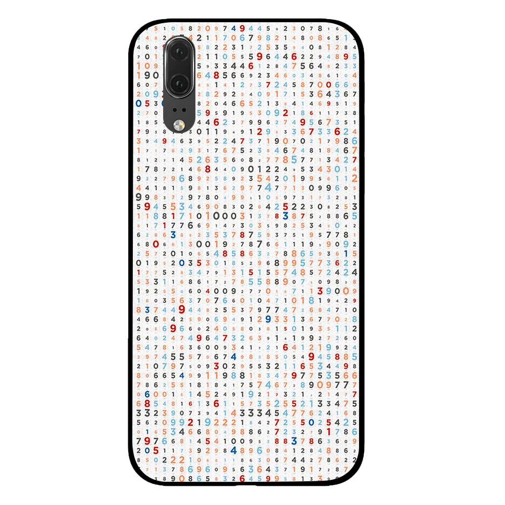 10 Математика формула цифр Pi черный чехол для телефона huawei P30 P20 mate 10 20 Pro Lite Nova 3 4 3i чехол - Цвет: 10