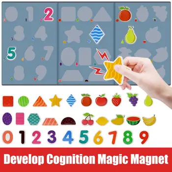 

3D Fruit Cognitive Education Puzzle Toys Magnetic Early Childhood Shapes Puzzls Kids Learning Intelligence Game Toy Sets