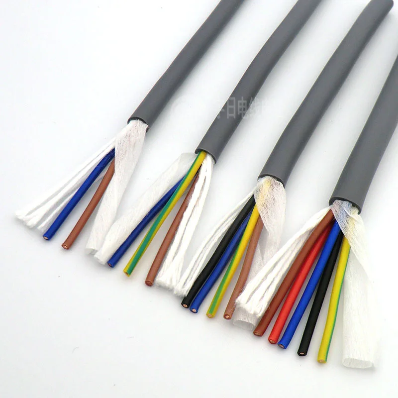 Towline провод 7 core 0 5 75 1 5мм ² Высокая Гибкая 20 18 17 16 AWG серый кабель с цепью м