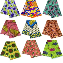 Не хлопковая ткань Африканская восковая ткань африканская ткань Анкара Ткань 6 ярдов полиэстер воск нигерийский воск настоящий воск DL001