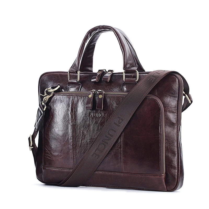 Натуральная кожа сумки через плечо мужские бизнес Первый слой воловья мужская