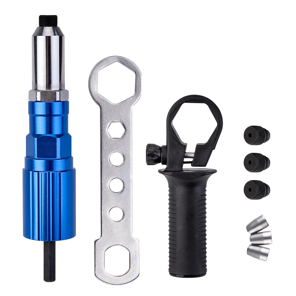 cheap!!!- Electric Rivet Gun Adapter 2.4-4.8mm Different Guide Nozzle
Models Are Used To Quickly Pull Various Specifications Of Rivets