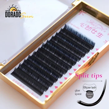 

Doradosun Elip Tips Faux Mink Fake Eyelash Extension Flat False Eyelashes Natural Individual Lashes Makeup