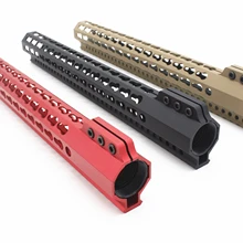 Зажимной Стиль 15 ''дюймовый Тактический свободный поплавок KeyMod Handguard рейка Крепление подходит. 223 винтовка Охотничьи аксессуары