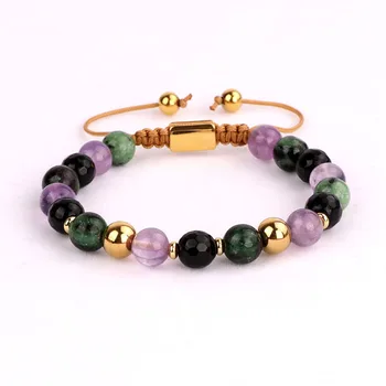 2020 New Fashion Mix Natural stone beaded women bracelet gift