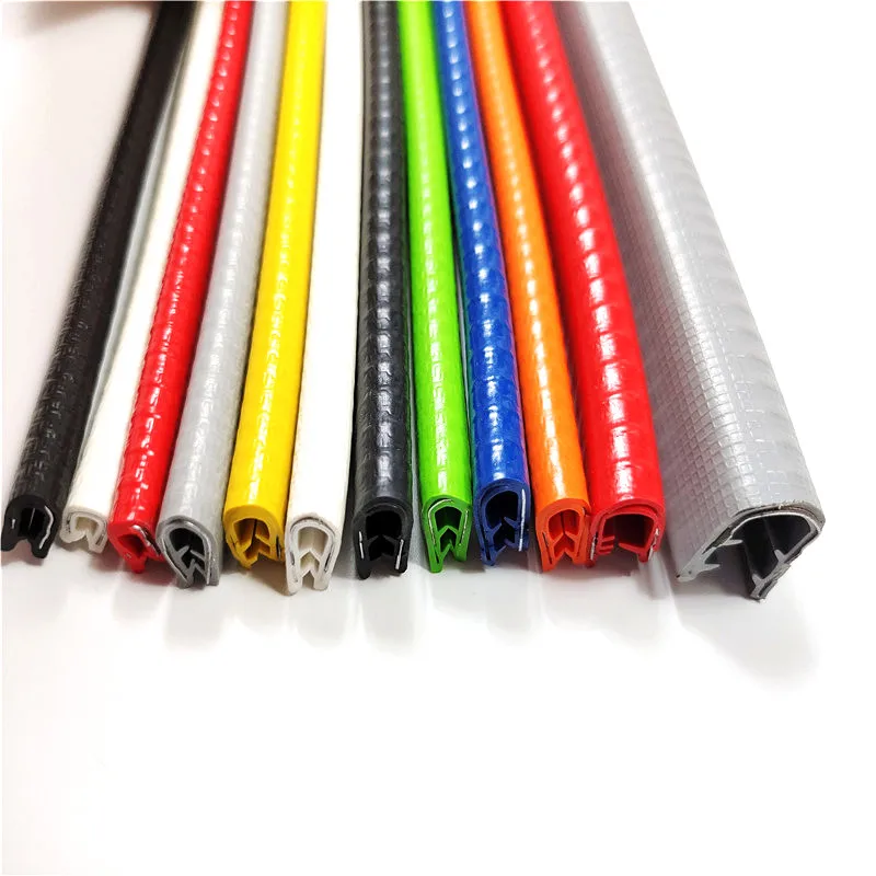 Sealing Strip Length 2M Clmap Thickness 0.3-25mm Panel U Shape Rubber Sealing Strip Edge Rubber Protection Strip Metal Plate Edge