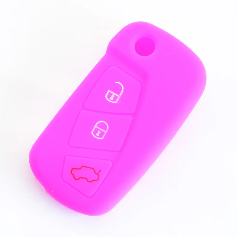 Unique Bargains Car Key Fob Cover Case TPU 3 Button Remote Keyless Smart Key Fob Case For Honda Civic 2014 2016 Pink