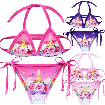 

Girls Bikini Suits Swimsuit For Girls Fashion Beach Wear Children Girls Cute Two-pieces