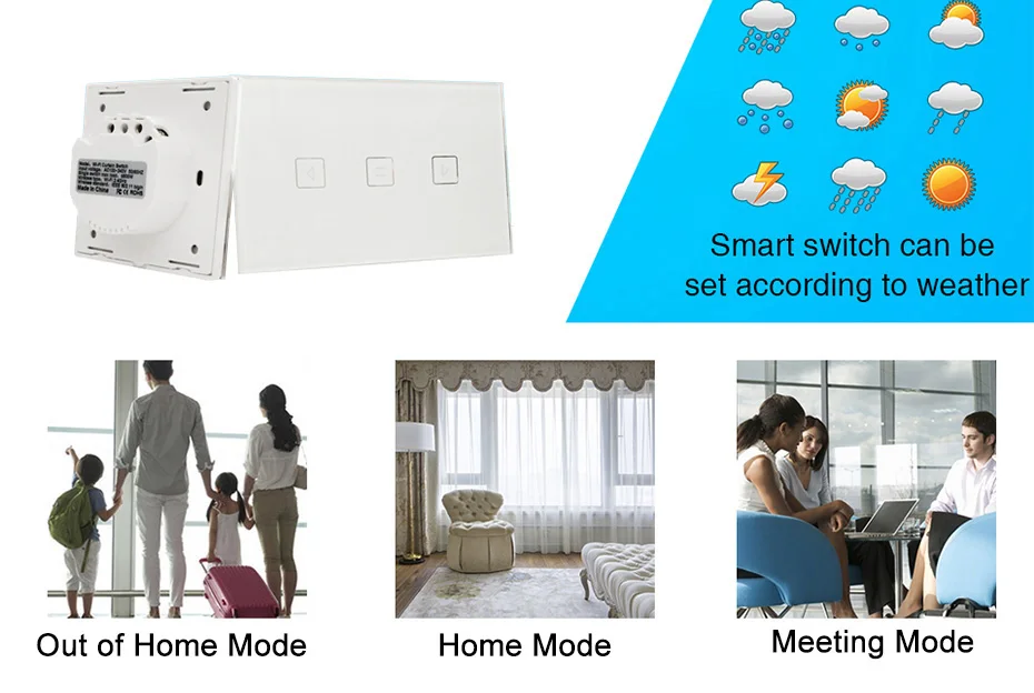 electric smart curtain switch for automized curtain blind