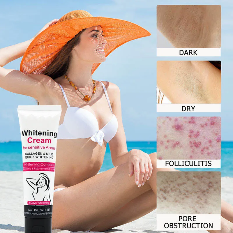 

Armpit Whitening Cream Intimate Body Creams 50ML Whitening Skin Skin Lightening Bleaching Cream for Underarm Dark Skin TSLM1