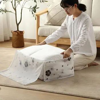 

High Capacity Quilt Clothes Storage Bag Home Clothes Quilt Pillow Blanket Storage Bag Space Saving Seal Foldable Storage Bags