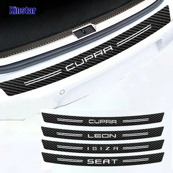 

carbon fiber car bumper sticker decals sticker for seat cupra leon ibzia