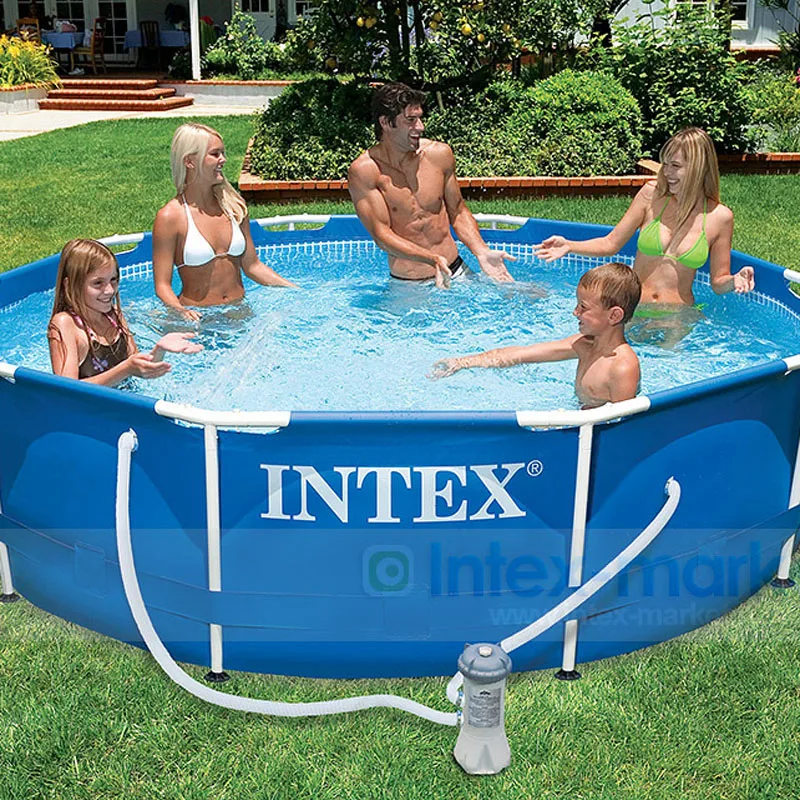INTEX утолщение безразмерный детский бассейн трубка для взрослых стойка с подушкой Бассейн семейный поддержки 28712