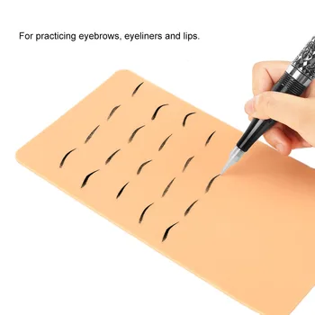 

Double Sides Tattoo Practice Skin Soft Silicone Pads Tattooing Microblading Practice Skin for Beginners