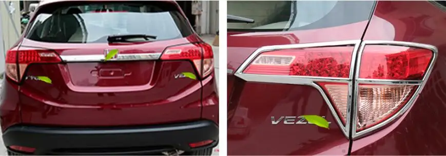 ABS Хром Передняя фара автомобиля+ задний фонарь Крышка лампы отделка для Honda VEZEL
