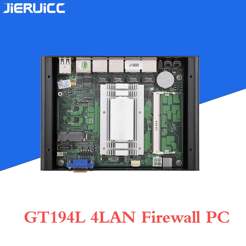 Мини-ПК pfsense маршрутизатор J1900 для небольшой сети vpn-маршрутизатор брандмауэр мини-компьютер 4 гигабитный брандмауэр Router1* COM. VGA дисплей